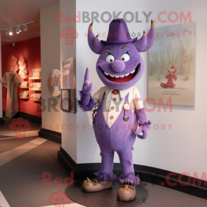Lavender Devil mascot...