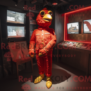 Rød Tandoori Chicken maskot...