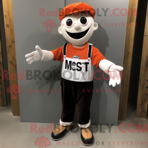 Rust Mime maskot kostume...