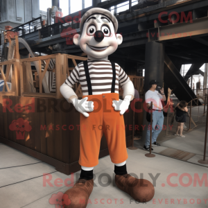 Rust Mime maskot kostume...