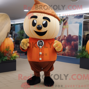 Rust Pumpkin mascot costume...