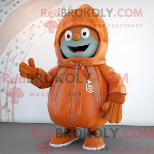 Rust Pumpkin mascot costume...