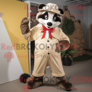 Figura de máscara de texugo...