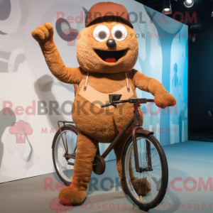 Brun Unicyclist maskot...