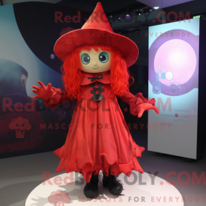 Red Witch-maskotdraktfigur...