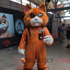 Rust Cat mascot costume...