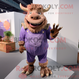 Lavender Minotaur mascot...