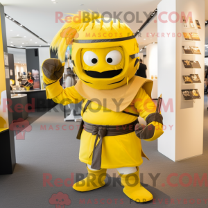 Yellow Samurai mascot...