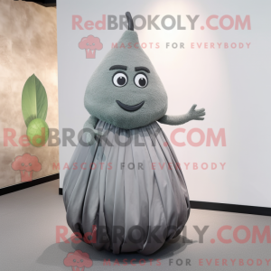 Grå pære maskot kostume...