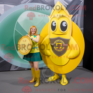Gul Celtic Shield maskot...