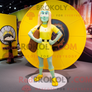 Gul Celtic Shield maskot...