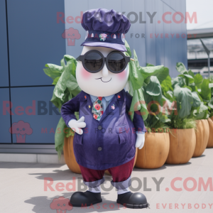 Navy Turnip mascot costume...