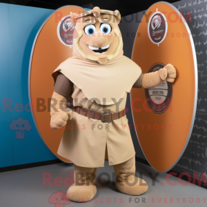 Tan Celtic Shield mascot...