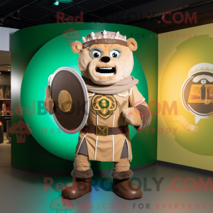 Tan Celtic Shield maskot...