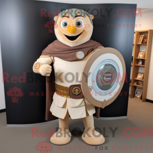 Tan Celtic Shield mascot...
