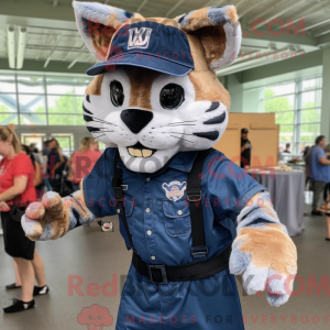 Navy Bobcat mascot costume...