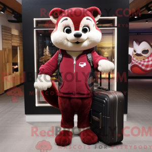 Maroon Marten mascot...