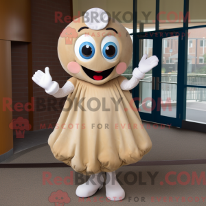 Tan Oyster mascot costume...