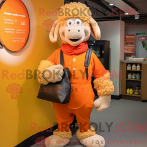 Personaggio mascotte pecora...
