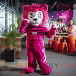 Magenta Tiger mascot...