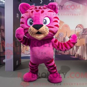 Magenta Tiger mascot...