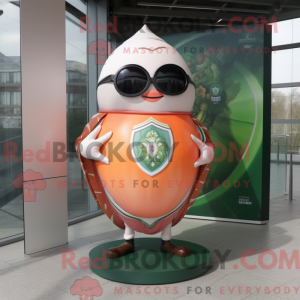 Peach Celtic Shield mascot...
