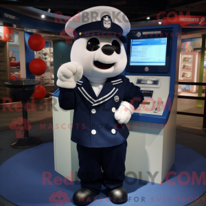 Navy Phone maskot kostume...