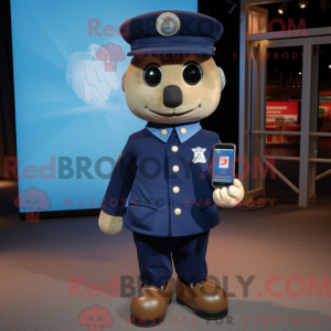 Navy Phone maskot kostume...