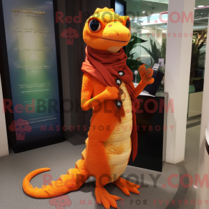 Orange Geckos mascot...