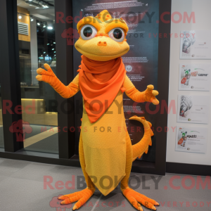 Orange Geckos maskot...