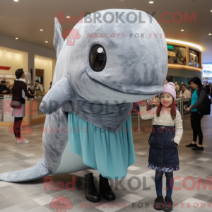 Gray Whale mascot costume...