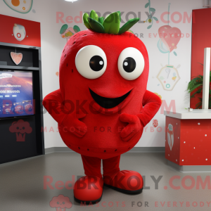 Red Strawberry maskot...