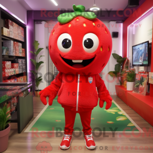 Red Strawberry maskot...