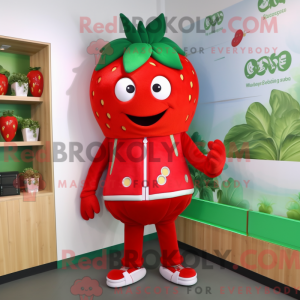 Red Strawberry maskot...