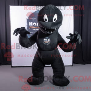 Black Hydra mascot costume...