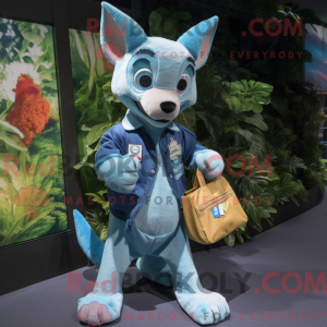 Postava maskota Cyan Dingo...