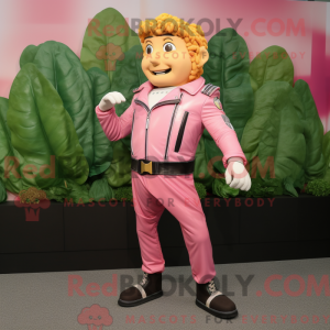 Pink Caesar Salad mascot...