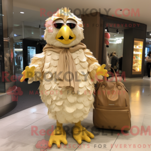 Beige Fried Chicken mascot...