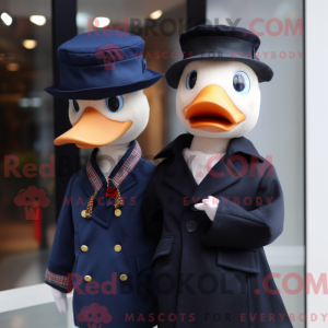Navy Muscovy Duck mascot...