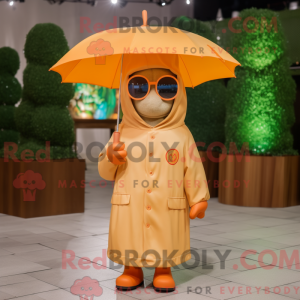 Tan Apricot mascot costume...