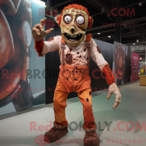 Rost Zombie Maskottchen...