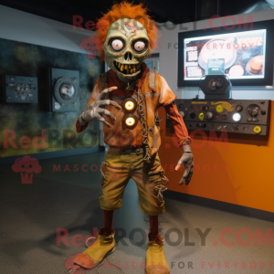 Rust Zombie mascot costume...