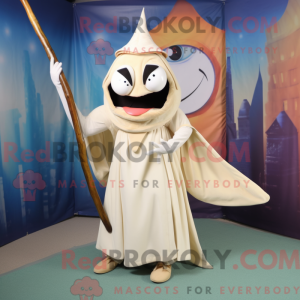 Beige Swordfish mascot...