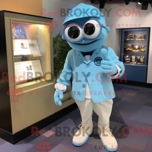 Sky Blue Cyclops mascot...