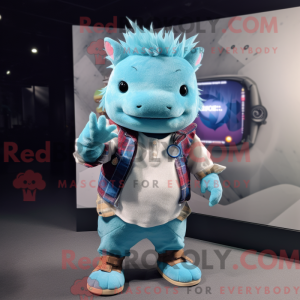 Disfraz de mascota Sky Blue...