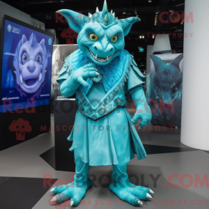 Turquoise Gargoyle mascot...