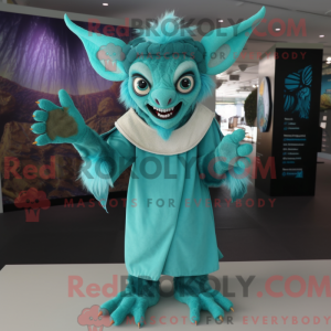 Turquoise Gargoyle mascot...