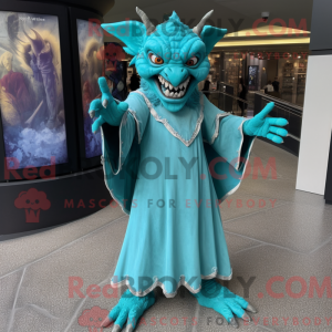 Turquoise Gargoyle mascot...