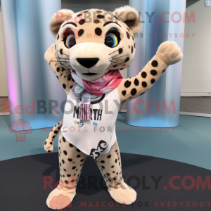 Beige Cheetah mascot...