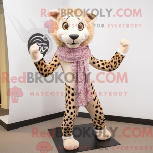 Beige Cheetah mascot...